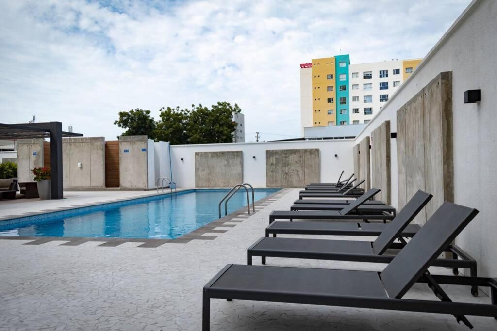 M3 Lujoso Y Comodo Departamento Con Playa 2 Piscinas Cancha De Tenis Jacuzzi Seguridad 24 Horas Manta Eksteriør bilde