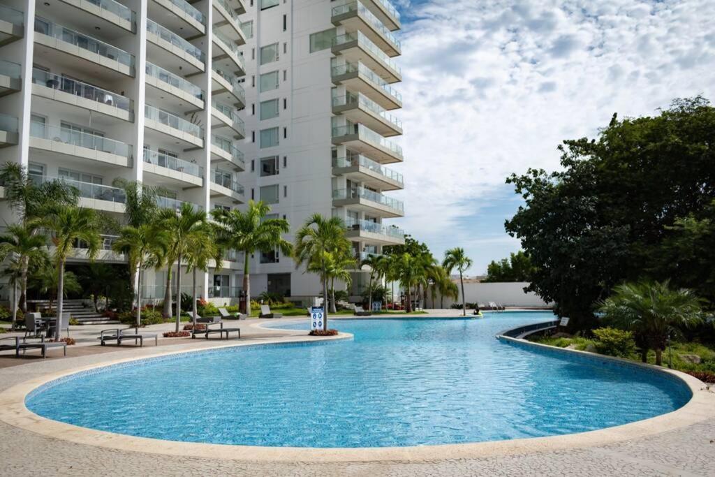 M3 Lujoso Y Comodo Departamento Con Playa 2 Piscinas Cancha De Tenis Jacuzzi Seguridad 24 Horas Manta Eksteriør bilde