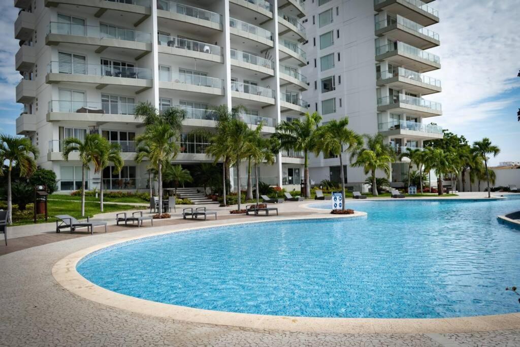 M3 Lujoso Y Comodo Departamento Con Playa 2 Piscinas Cancha De Tenis Jacuzzi Seguridad 24 Horas Manta Eksteriør bilde