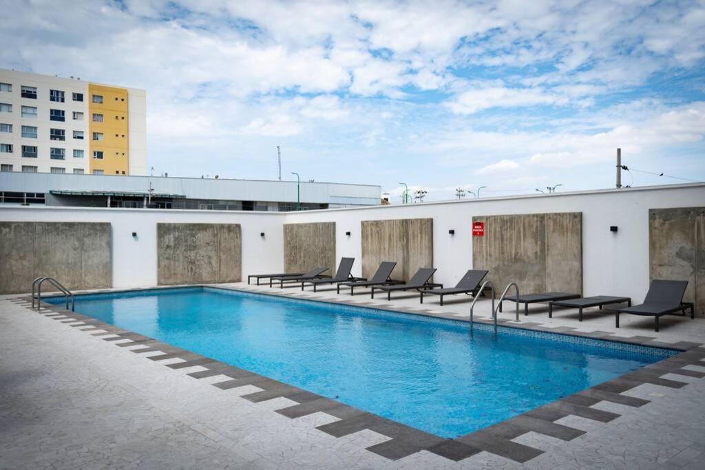 M3 Lujoso Y Comodo Departamento Con Playa 2 Piscinas Cancha De Tenis Jacuzzi Seguridad 24 Horas Manta Eksteriør bilde